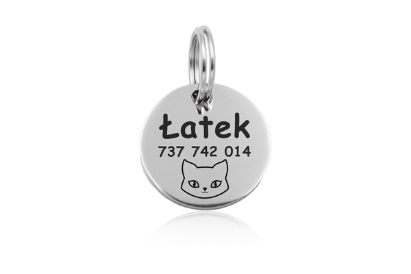Adresówka Identyfikator dla Psa Kota Kółko METAL
