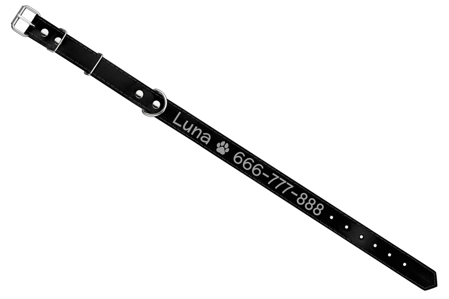 Obroża SKÓRZANA dla psa Grawer GRATIS 22/60cm B7