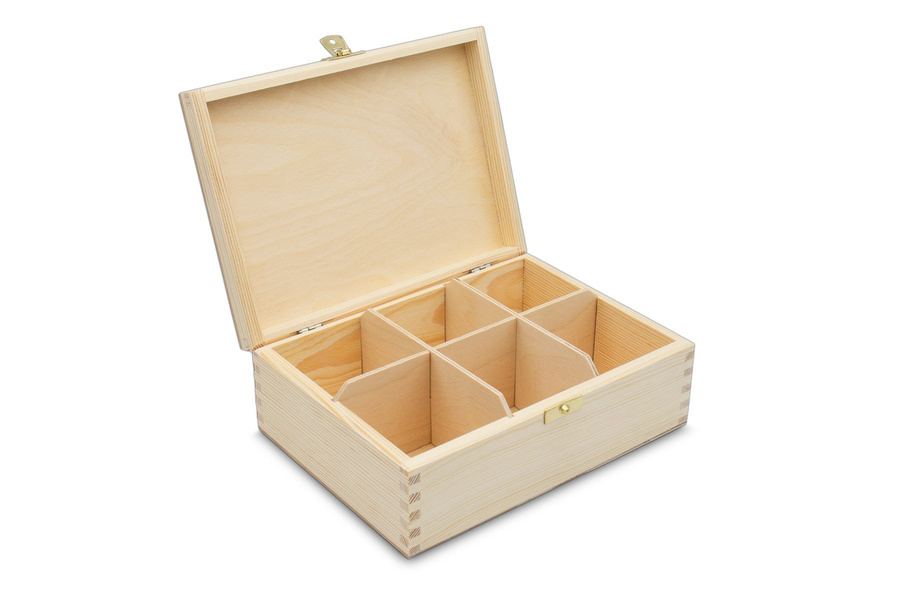 Drewniana Herbaciarka pudełko z GRAWEREM Prezent 6